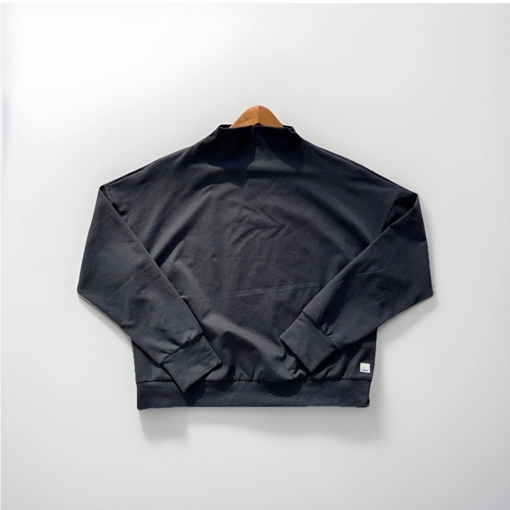 NEW Vuori Granite Funnel Neck Pullover Sweater Sweatshirt Black Soldout S